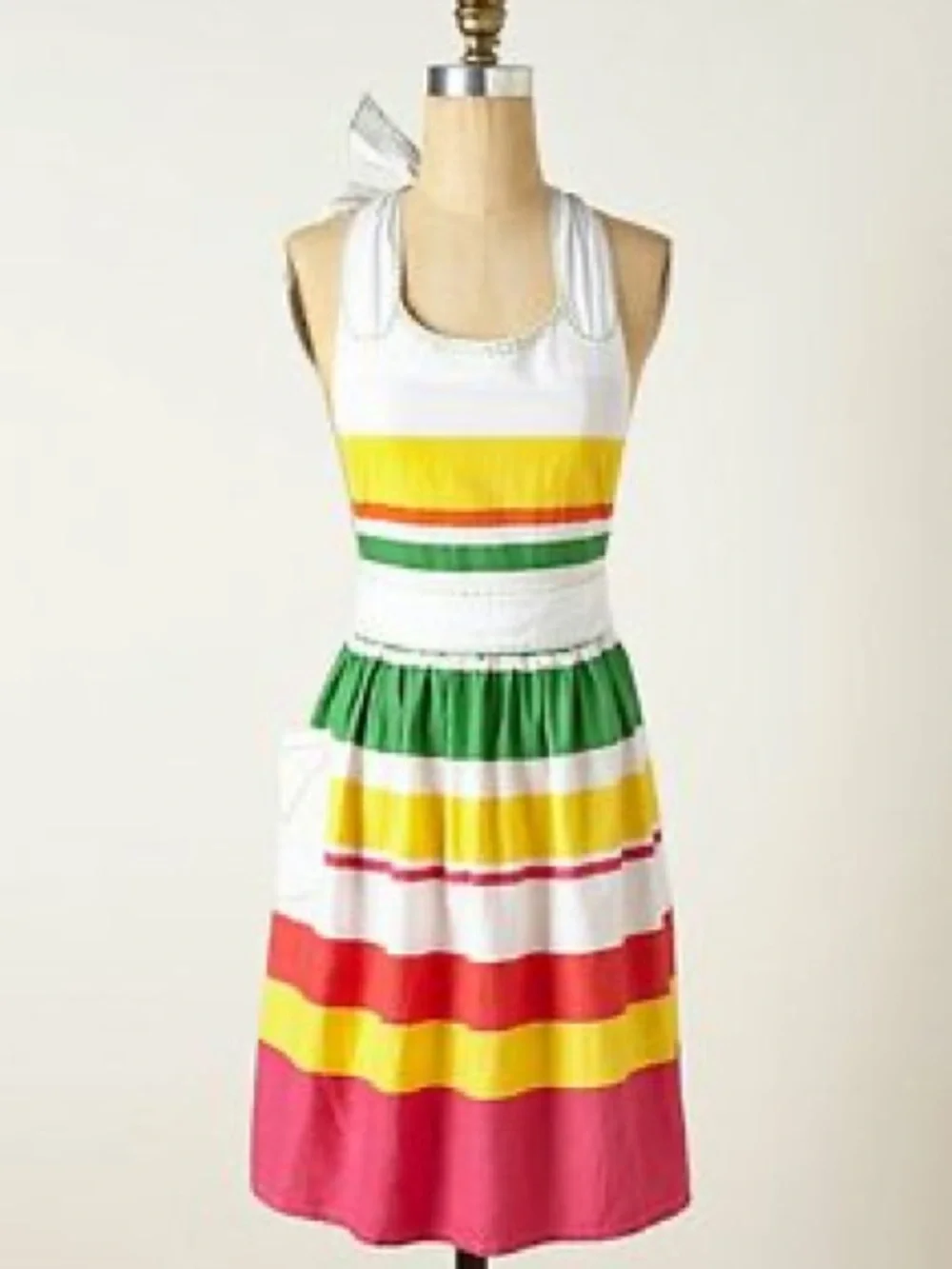 NWOT Anthropologie Chicle Colorful Halter Apron Z213